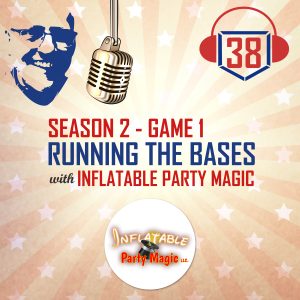 running the bases with Inflatable Party Magic