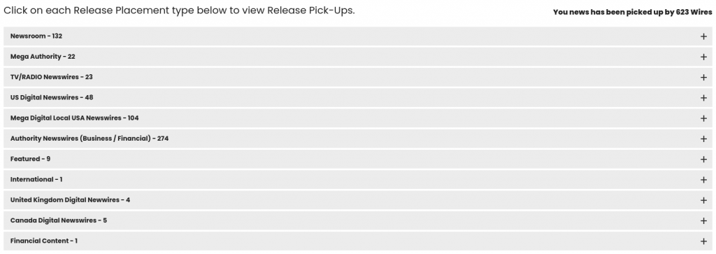 Press Release Placement Pick-Ups